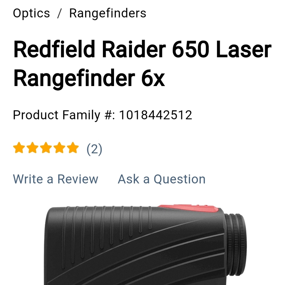 Redfield Raider 650 Laser Rangefinder
